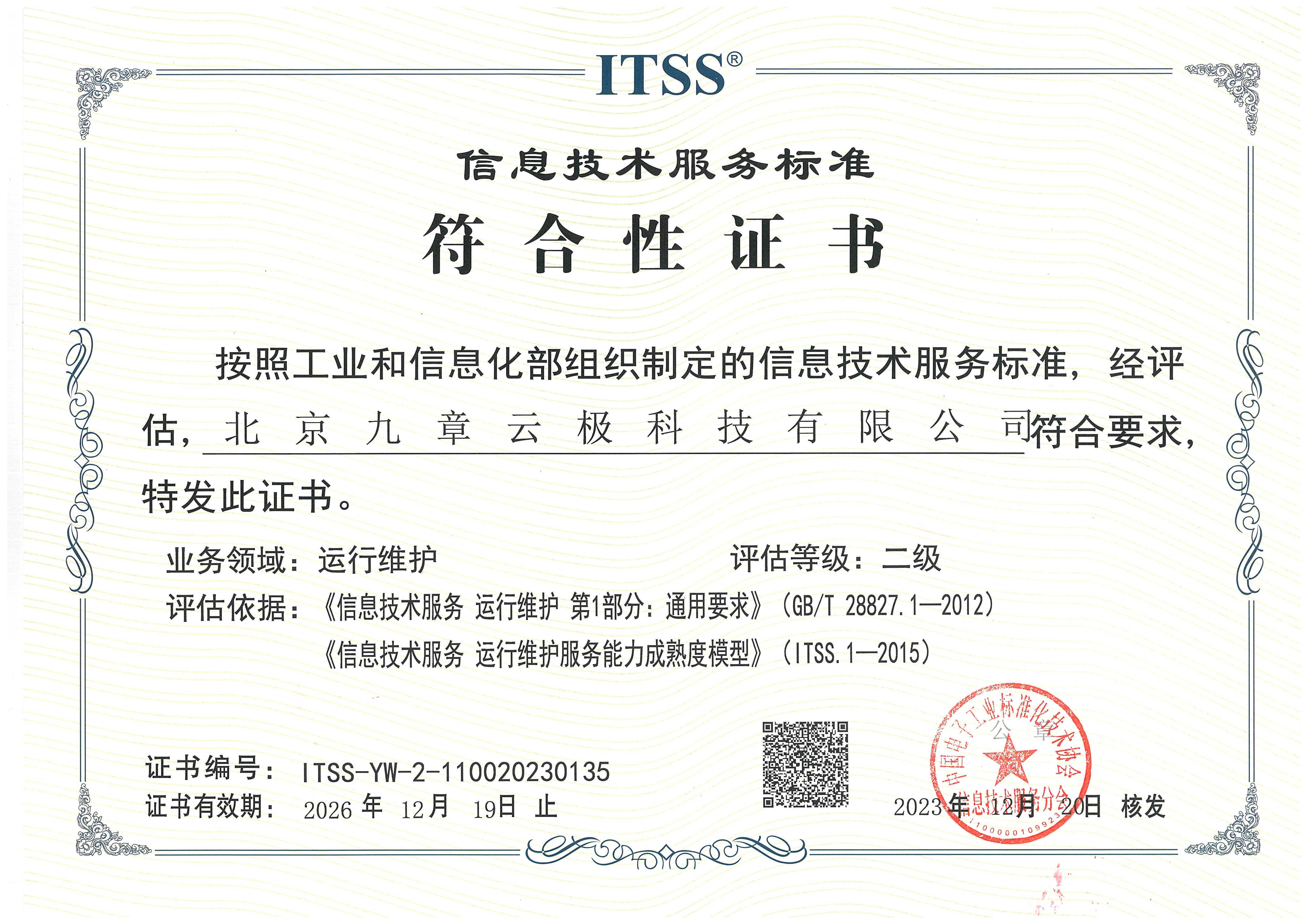 ITSS信息技术服务标准符合性证书 运维二级(1).jpg